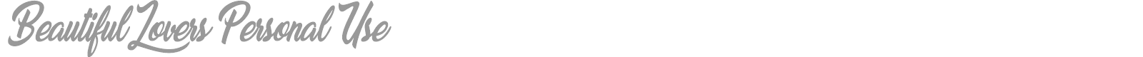 Beautiful Lovers font preview